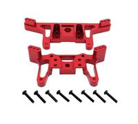 Chosertory Remote Car Fitting Aluminum Front Rear Shock Mount Damping System Stability Upgrade RC Model Compatible Suitable for Track and Competition, Red