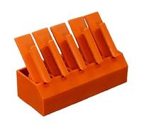 Chosertory Set of 5 Sanding Boards for Model Making with Backing, Compatible with 75 X 20 Mm Sandpaper, Orange