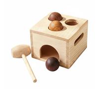 Chosertory Shape Learning Board Wooden Shape Sorter Toy Educational Board Game Promotes Hand Eye Coordination Fine Motor Skills Early Learning Suitable for, Classic Ball Hammer Box