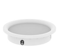 Chosertory Temperature Control Bed Intelligent Pet Bed Round Cat Bed Dog Bed Bed With Digital Display Controls And Climate Control Suitable for cats small dogs living room bedroom, White