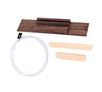 Chosertory Ukulele Bridge Strings Complete Set of Parts Ukulele Wooden Bridge Strings Nut Easy Installation Suitable for DIY Repair Schools Performances
