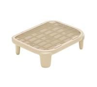 Chosertory Ventilated Litter Tray Mat | Easy to Clean, Washable, Cat Litter Catcher Mat, for throughout the year Use, Apartments, Beige