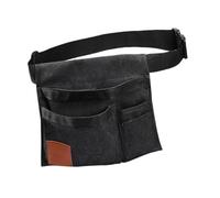Chosertory Waist Apron Tool Belt Multifunctional Pockets Wear-Resistant Canvas Compact Design Suitable for Maintenance Gardening Workshop, Black