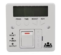 CHOSRY Programmable Fused Spur Timer Switch for electric towel rails, heating, and lighting (7 day, 24 hours) (if showing as unavailable, please visit our store at chosry dot com)