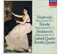 CHOSTAKOVITCH: Quatuor à cordes n° 8 / BORODINE : Quatuor à cordes n° 2 / TCHAIKOVSKY : Quatuor à cordes n° 1