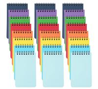 Chostky 24PCS Spiral Pocket Notebooks, A7 Small Pocket Notepads Mini Notebook Wirebound Portable Journals for Office Business Travel Recording Writing(8 Colors)