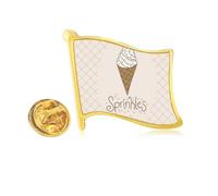 chote colorful needle sweet ice Golden Metal Flag Lapel Pin Badge