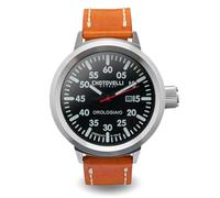 chotovelli Big Pilot Mecha-Quartz Analogue Men's Watch Black dial Brown Leather- 747.3