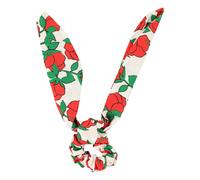 Chouchou Fleuri White one size