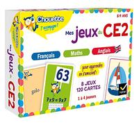 Chouette - Mes jeux du CE2 en français, maths, anglais: 8 jeux éducatifs - 120 cartes