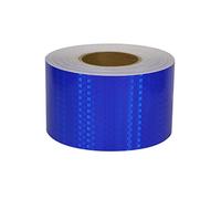 CHOUXUANGA Reflective Tape, 4 Inch X 168Feet Reflective Outdoor Safety Tape, Adhesive Conspicuity, High Viscosity, Waterproof, Fade Resistant,Durable(Blu)