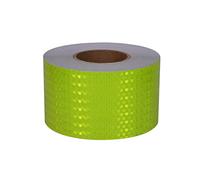 CHOUXUANGA Reflective Tape, 4 Inch X 168Feet Reflective Outdoor Safety Tape, Adhesive Conspicuity, High Viscosity, Waterproof, Fade Resistant,Durable(Fluorescent yellow)