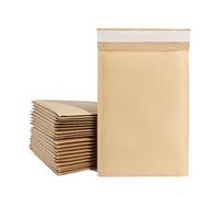 Chovbe 20 Pcs A5 Padded Envelopes, Brown Bubble Mailers15 x 21cm, Self-Seal Poly Small Padded Envelopes for Packaging, Gifts, Shipping & Mailing