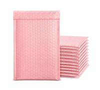 Chovbe 30 Pcs Padded Envelopes, Pink Bubble Mailers 13x18cm Outer Size, Self-Seal Poly for Packaging, Gifts, Shipping & Mailing