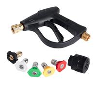 Chovbe High Pressure Washer Gun - Jet Wash Gun with 5 Nozzle Tips for Car Wash & Cleaning, Karcher Pressure Washer Gun Compatible K1-K7, M22-14 & 1/4” Quick Connector