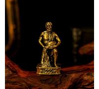 CHOVY Aquarius - Aquarius Water Bearer Brass Zodiac Sculpture - 100% Solid Handcrafted Retro Figurine, Unique Astrology Desk & Shelf Decor