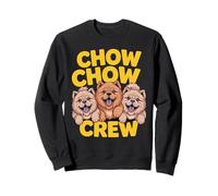 Chow Chow Crew Cartoon Pet Dog Breed Cool Puffy Lion Dog Sweatshirt