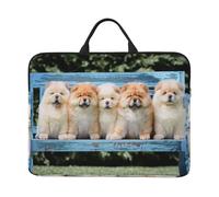 Chow-Chow Cute Dogs Five Puppies, 14 Inch Laptop Sleeve, Notebook Bag Laptop Case Sleeve Briefcase with Handle