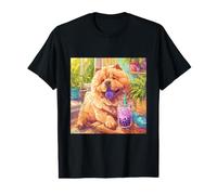 Chow Chow Dog Boba Tea Bubble Milkshake Value Graphic T-Shirt