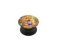 Chow Chow Dog Boba Tea Cute Anime Puppy Lover PopSockets Adhesive PopGrip