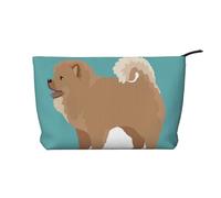 Chow Chow Dog, Cosmetic Bag Corduroy Makeup Bag Portable Travel Toiletry Bag