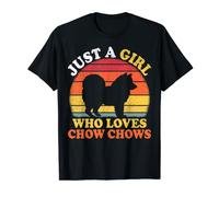 Chow Chow Dog Lover Vintage Just A Girl Who Loves Chow Chows T-Shirt