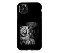 Chow Chow Dogs Smoking Lighter Grunge Art Case for iPhone 11 Pro Max