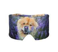 Chow-Chow Sweet Fluffy Brown Dogs Purple Wild, Full Eye Covers Light Blocking Eye Mask Sleep Eye and Ear Muffs