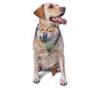 Chow-Chow Sweet Fluffy Brown Dogs Purple WildDog Bandanas Cat Puppy Scarfs Washable Pet Handkerchief