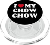 Chow Chows I Love My Chow Chow Dog Owner Heart PopSockets PopGrip for MagSafe