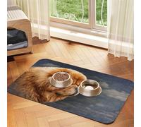 Chow Dog Vintage,Waterproof Pet Feeding Mat,PU Leather Placemats for Cat Dog Water Bowl,Food Mats,30x45cm