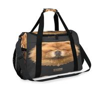 Chow Geometric Dogs Travel Duffel Bag for Girls Boys Women Men Dogs Weekend Overnight Bag Shoulder Tote Luggage Handbag for Travel Sports Gym