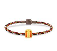 CHOW SANG SANG 999 24K Solid Gold Cultural Omamori Mini Charme Bracelet for Women 92668C, 17 CM, Metal, not known