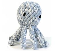 Chowabunga Ollie The Octopus Dog Toy Tough Handmade Eco Cotton Rope Dog Toy Octopus with Natural, Non-Toxic Dyes - Dog Octopus Toy Aggressive Chewers (Blue, Large)