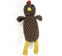 Chowabunga Tommie The Turkey Dog Toy 7 Inch Tall Handmade Eco Cotton Rope Small Dog Turkey Toy for Dogs Made with Natural, Non-Toxic Dyes - Great for Puppy Teething Toys for Small Dogs