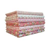 Chowcencen 7pcs/set Cotton Fabric Patchwork Textile for Sewing Pink Series Tilda Doll Body Cloth 25cm*25cm