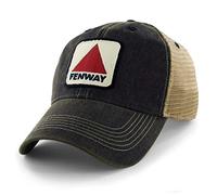 Chowdaheadz Fenway Patch Dirty Water Mesh Trucker Hat - Vintage Navy Blue Adjustable Cap, Multi, One size