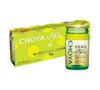 Choya Pio Ume Plum Wine Liqueur 14% ABV 50ml, Pack of 5