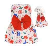 choyaxo Floral Dog Dress Cute Dog Skirt Pet Dress Summer Pet Clothes for Puppy Small Cats