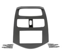 CHP Autoradio Bezel 2-DIN Mounting Frame for Chevrolet Spark 1 KL1M Black Matt