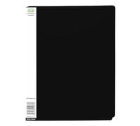 CHPL 50 x A4 Display Folders with 20 Pockets - Portfolio Book with Copy-Safe Sleeves - Perfect for School, Presentations, Filing, Insurance, Financial Documents & Interviews - (50, Black)