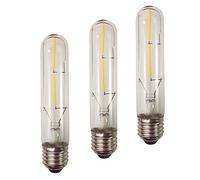 Chrasy 2W T10 E27 Base Screw Incandescent Light Bulb Replacement Cage Vintage Light Retro Edison Style Led Cob Lamp Bulbs,Warm White 2300K, 3 Pack