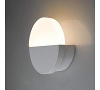 Chrasy 4W LED Wall Light Sunrise Sunset Style Indoor Wall Lamp Modern Wall Sconces Suitable for Kitchen Bedroom Bar Loft Lighting, Warm White (White)