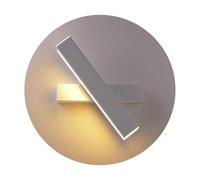 Chrasy LED Wall Light Modern Indoor Bright Wall Sconce Lamps, Rotatable 350° Angle Lighting Fixture Fit for Hallway Stairs Hotels Bedside Living Room (12W Warm White, White)
