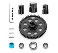 CHRCOED 0.5M 60T RC Car Spur Gear, Hardened Steel Metal Main Gear for 1/18 RC Car Traxxas LaTrax Teton,Rally,Desert Prerunner, SST,7640
