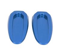 Chrees 2Pcs Mirror Base Cover, Aluminum Alloy Water Dust Resistant Motorcycle Rearview Mirror Base Cover for S1000RR 2019 2023, with No Tools Installation (Blue)