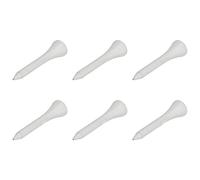 Chrees 50Pcs Golf Tee, Premium Maple Wood White Long Ball Base Set Kit with Good Toughness Not Easy to Deform, for Outdoor Sports (54mm)