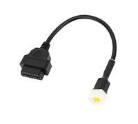 Chrees 6 Pin OBD2 Diagnostic Adapter, Stable Performance Long Life Engine Fault Detector Tool, with Plastic Material, for Delphi Motorcycle