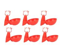 Chrees 6pcs Automatic Chicken Water Cups Convenient Poultry Waterer Kit for Chickens Ducks and Geese 11x10x4cm