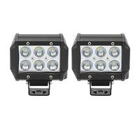 Chrees A Pillar LED Pod Light LED Front Cowl Light Kit windshield hood cowl set 18W shockproof with switch wiring kit for 2005 2015